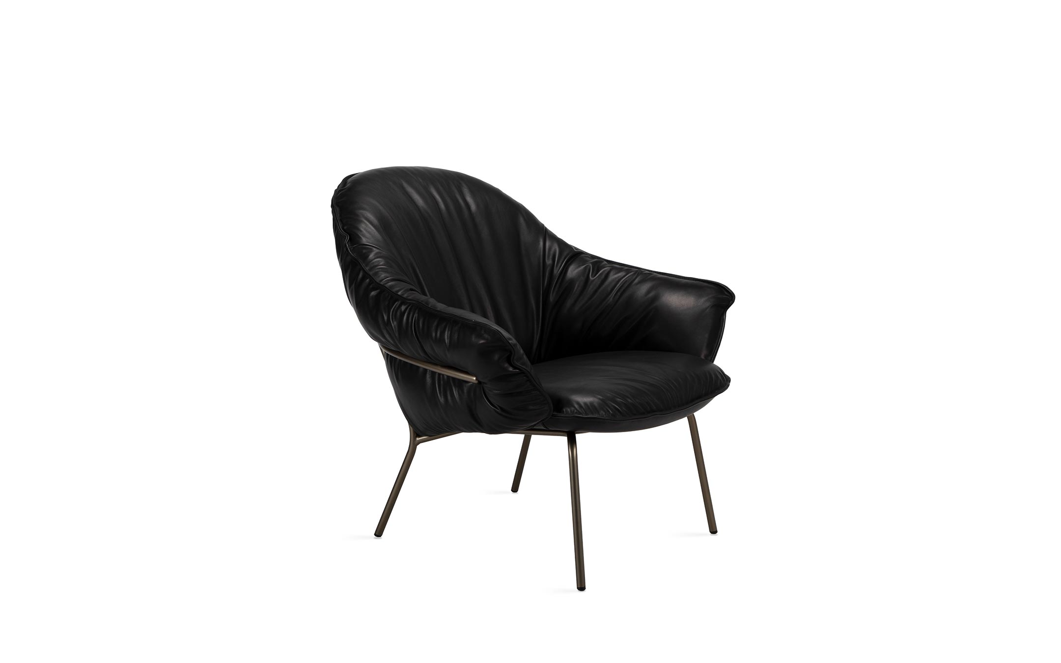 freifrau_2025_Marie_Lounge-Chair_1-3_ME025_Adora-Ebony_front Platzhalter
